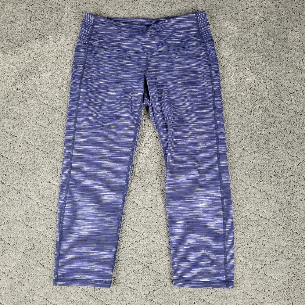 Athleta Leggings Womens S Blue Energy Chaturanga Cropped Athleisure Gym Workout